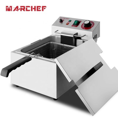 Best 9.5L single tank tabletop electric deep fryer for commercial kitchen equipment