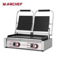 Best double full smooth 3600W commercial panini grill for food cart snack equipment