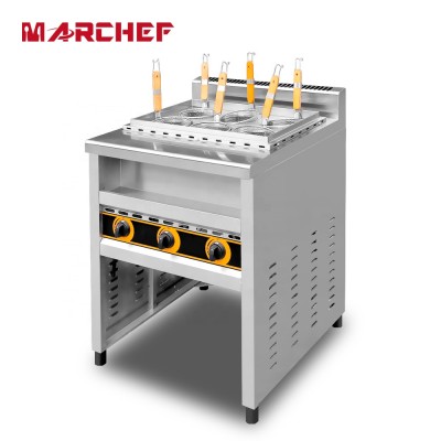 Good Quality 6 Basket Standing Stainless Gas Pasta Cooker for Kitchen Equipment