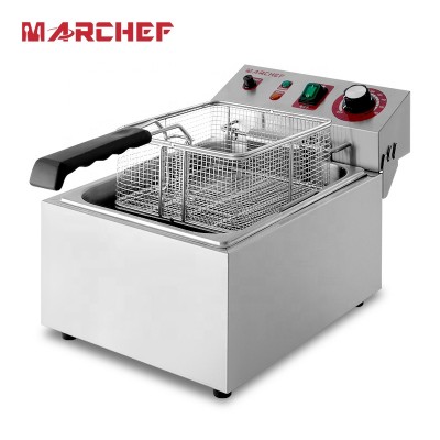 Hot sale commercial single tank 10L deep fryer for kitchen equipment