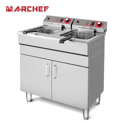 New Commercial 16L  Double tanks Electric deep Fryer with CE certificate