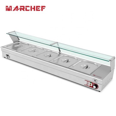 Popular SS201 Commercial Countertop bain marie  for kitchen equipment